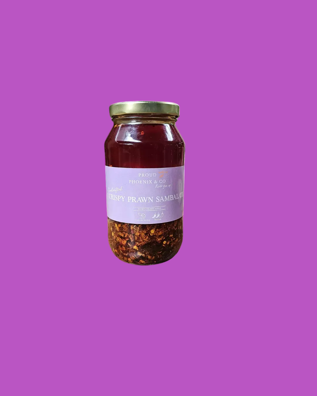 Crispy Prawn Sambal (Chilli oil) 500ml